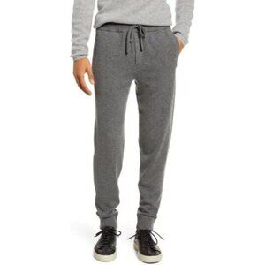VINCE Men Gray Sweatpants Sz Xlarge Jogger Cotton Cashmere Side Stripe